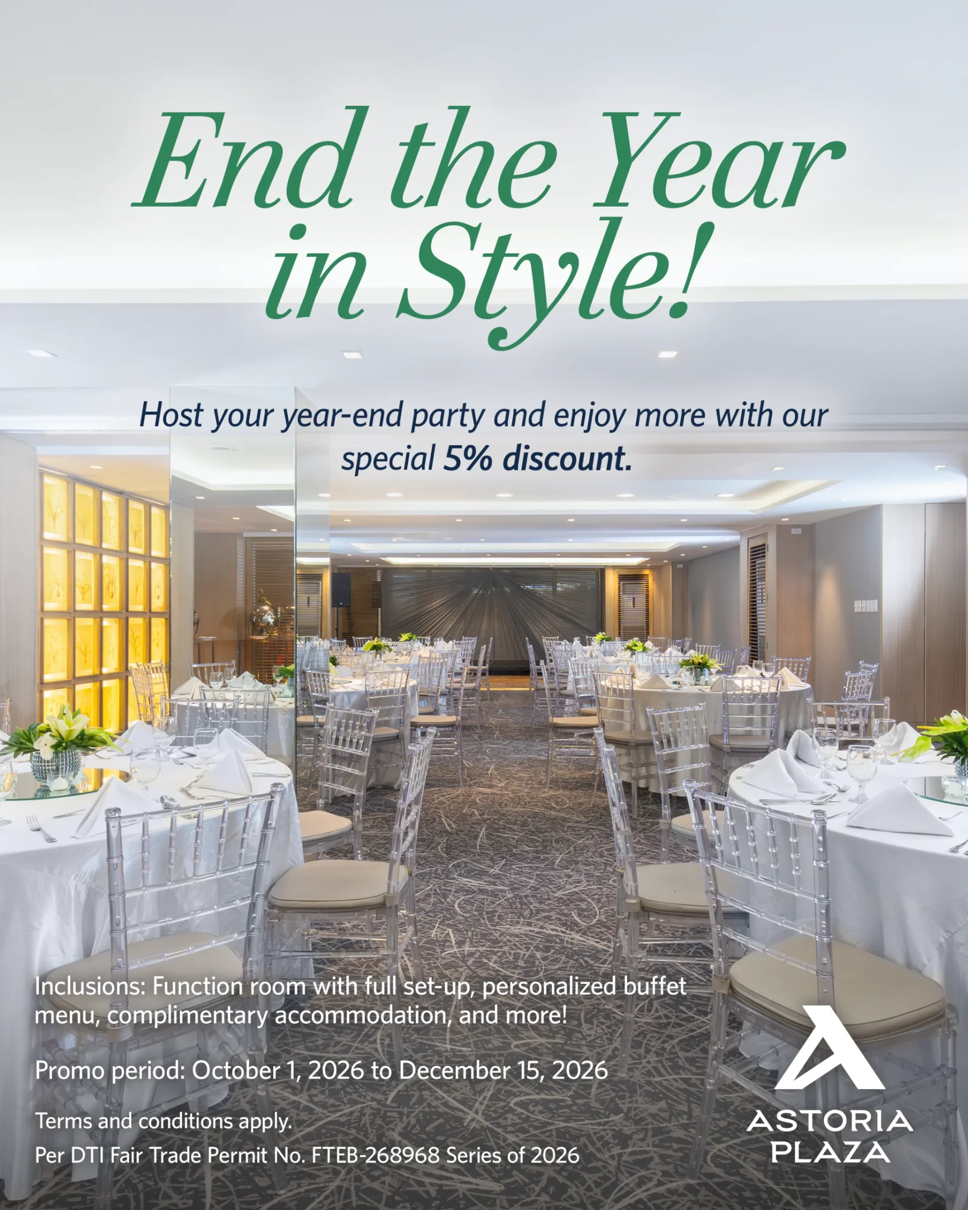 End the Year in Style! - Astoria Plaza