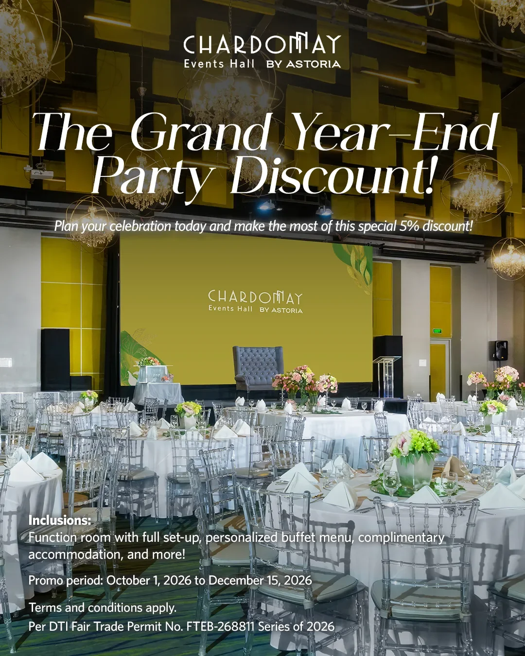 The Grand Year-End Party Discount! - Chardonnay